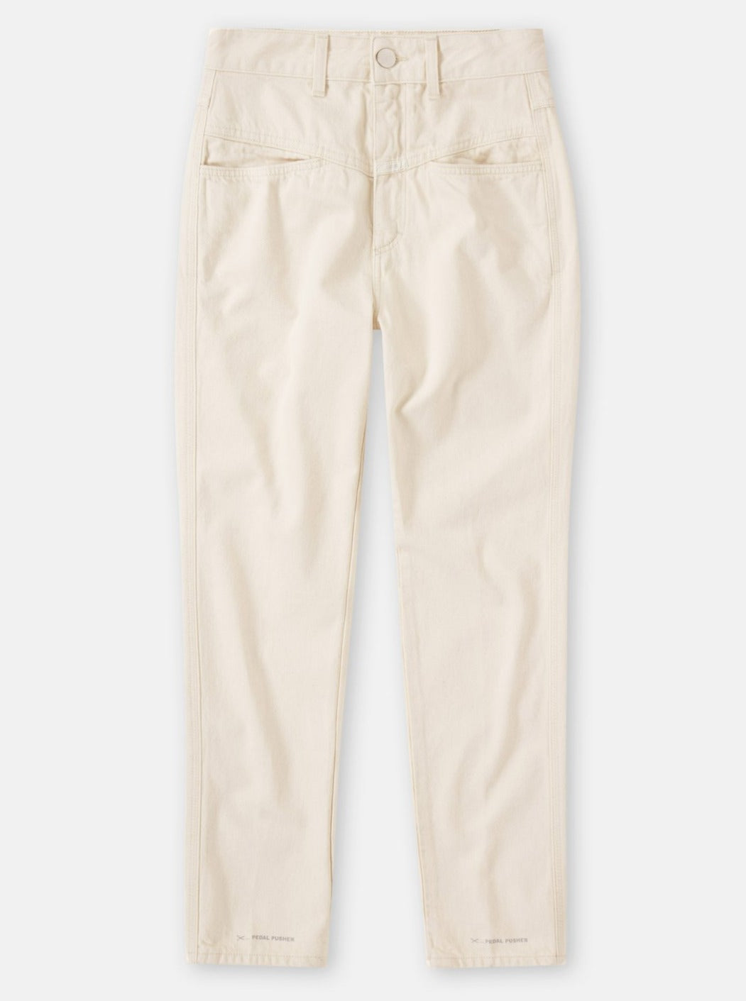 PEDAL PUSHER JEANS | IVORY CLOSED
