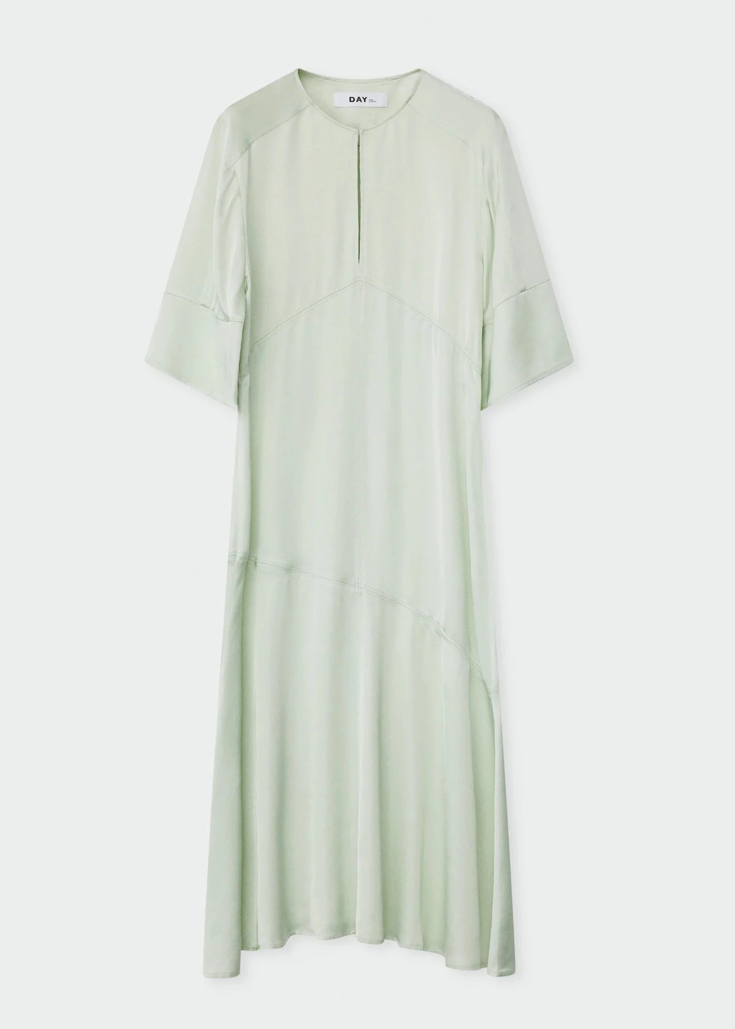 CAMILLA FLUID VISCOSE DRESS | GREEN LILY