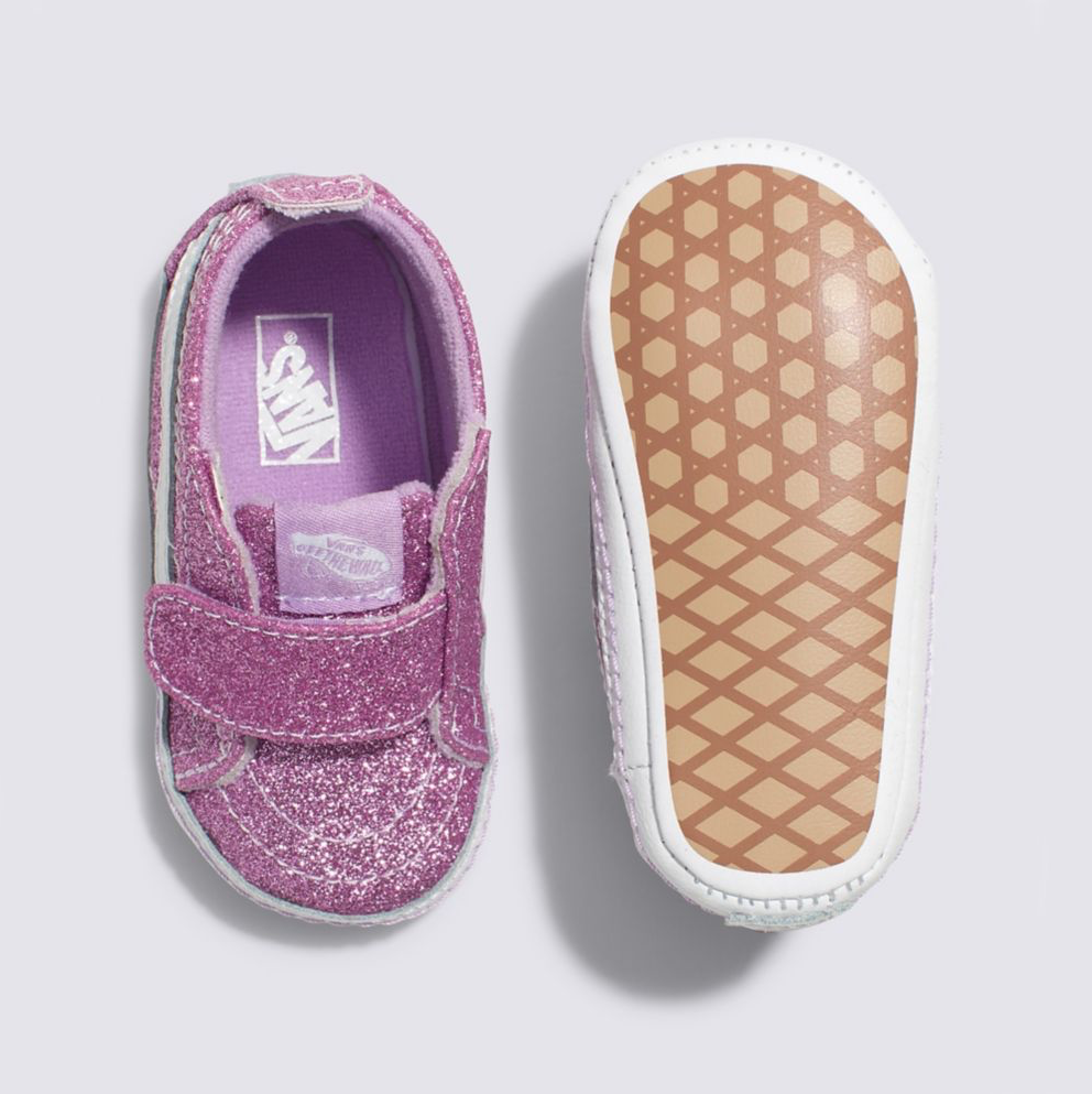 Vans sales glitter purple
