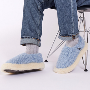 NORDIC SLIPPER V2 | SKY BLUE/NATURAL RUE DE WOOL