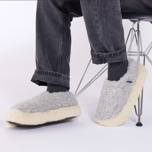 NORDIC SLIPPER V2 | FOGGY GREY/NATURAL RUE DE WOOL