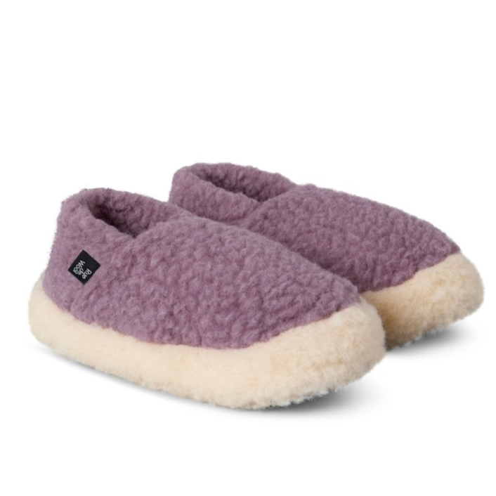NORDIC SLIPPER V2 | LAVENDER LILAC/NATURAL RUE DE WOOL