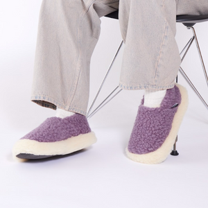NORDIC SLIPPER V2 | LAVENDER LILAC/NATURAL RUE DE WOOL