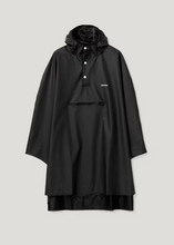 Load image into Gallery viewer, PU LIGHT RAINPONCHO | JET BLACK TRETORN