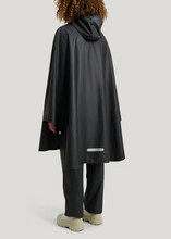 Load image into Gallery viewer, PU LIGHT RAINPONCHO | JET BLACK TRETORN