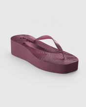 Load image into Gallery viewer, HIGH PLATFORM FLIP FLOPS | BURGUNDY SLEEPERS