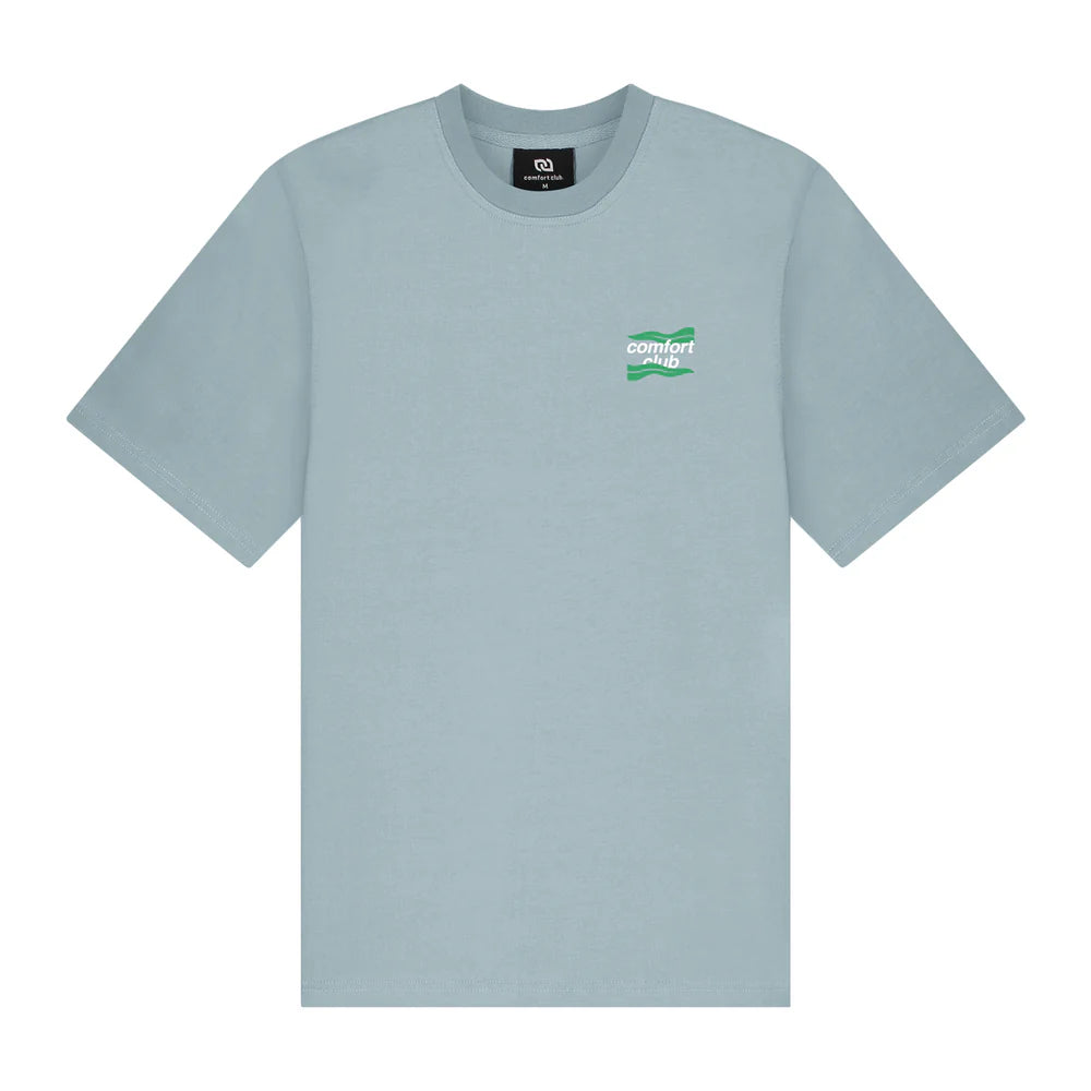 ALGEA TEE | AZURE BLUE