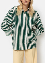 Load image into Gallery viewer, DADDY OVERSIZED SHIRT | GREEN STRIPED AME