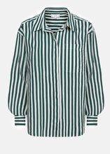 Load image into Gallery viewer, DADDY OVERSIZED SHIRT | GREEN STRIPED AME