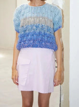 Load image into Gallery viewer, ACACIA SHADE KNIT TOP | ICE BLUE DAWNXDARE