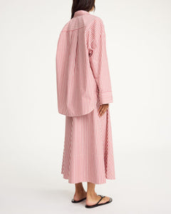 DERRIS SHIRT | RED WHITE STRIPES BY MALENE BIRGER