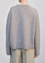 Charger l&#39;image dans la galerie, DOOFA KNIT ROUNDNECK | LIGHT GREY HERSKIND