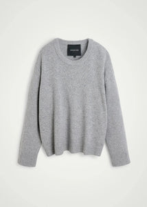 DOOFA KNIT ROUNDNECK | LIGHT GREY HERSKIND