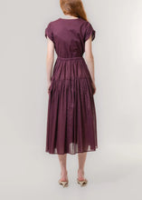 Load image into Gallery viewer, SHIRRED WAIST DRESS |  BURGUNDY EMIN &amp; PAUL