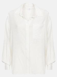 DADDY COTTON CREPE SHIRT | OFF WHITE AME