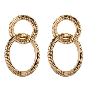 DOUBLE SNAKE HOOPS | GOLD CLUB MANHATTAN