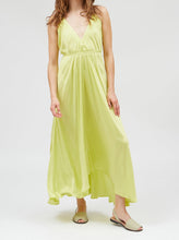 Load image into Gallery viewer, MP LONG CUPRO ONE SIZE DRESS | LIME SUITE13LAB
