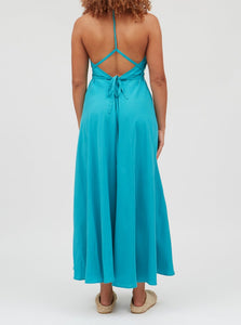 MP LONG TENCEL ONE SIZE DRESS | TURQUOISE SUITE13LAB