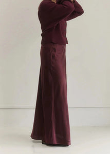 EVE'CL SKIRT | BURGUNDY CLUB L'AVENIR