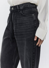 Load image into Gallery viewer, ELIJAH DENIM | RAW BLACK DENIM