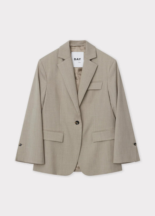 EZRA CLASSIC WOOK BLEND BLAZER | PETRIFIED OAK MELANGE DAY BIRGER AND MIKKELSEN