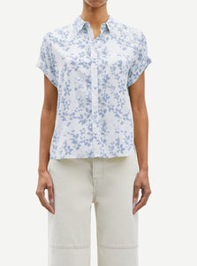 MAJAN SS SHIRT | MEADOW LIGHT BLUE SAMSOE SAMSOE