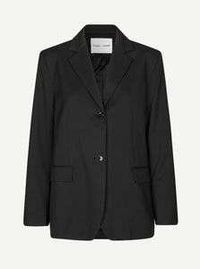 Single-Breasted Blazer with Notched Lapel