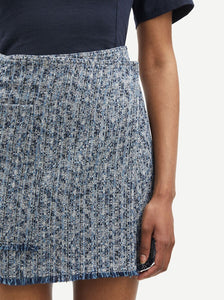 SALINEZ SKIRT | STONEWASH MELANGE SAMSOE SAMSOE