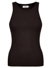 Load image into Gallery viewer, AME INITIAL RIBBED TANK TOP | BLACK