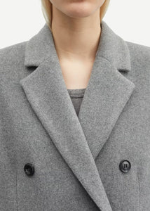 FALCON COAT | GREY MELANGE SAMSOE SAMSOE