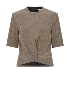 FANTINA LUREX TOP | CHAMPAGNE BY MALENE BIRGER