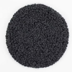 FELT CURL SEAT PAD | DARK GREY AFROART