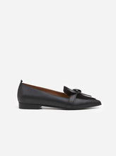 Load image into Gallery viewer, ALLY LEATHER LOAFERS | SUEDE BLACK FLATTERED