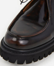Load image into Gallery viewer, MARLON LEATHER | CHOCOLATE FLATTERED