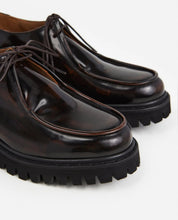Load image into Gallery viewer, MARLON LEATHER | CHOCOLATE FLATTERED