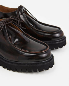 MARLON LEATHER | CHOCOLATE FLATTERED