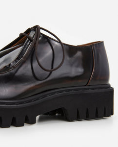 MARLON LEATHER | CHOCOLATE FLATTERED