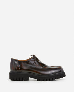 MARLON LEATHER | CHOCOLATE FLATTERED
