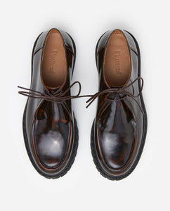 MARLON LEATHER | CHOCOLATE FLATTERED