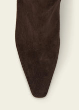 Load image into Gallery viewer, XENA SUEDE BOOT | CHOCOLATE FLATTERED