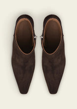 Load image into Gallery viewer, XENA SUEDE BOOT | CHOCOLATE FLATTERED