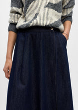 Load image into Gallery viewer, OBJSINA MW LONG DENIM SKIRT | DARK DENIM OBJECT