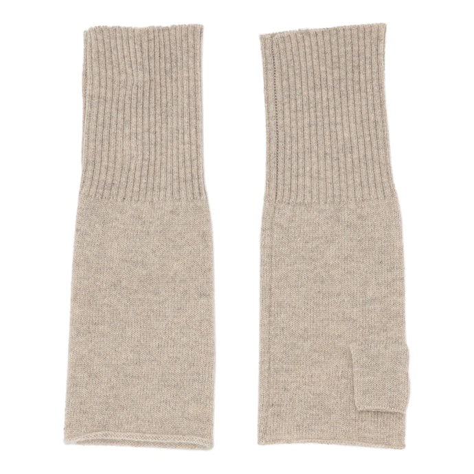 GLOVE FINGERLESS CASHMERE | SAND MELANGE BETA STUDIOS