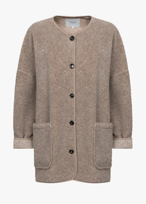 HANNAH TEDDY OVERSIZED JACKET | TAUPE (Copie) AME