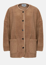 Load image into Gallery viewer, HANNAH TEDDY OVERSIZED JACKET | CAMEL AME