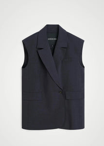 AVERILL VEST |  NAVY GREY HERSKIND