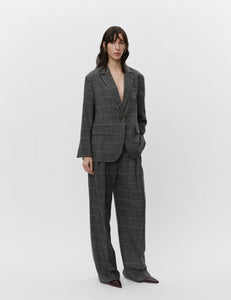 HESTER ALL TIME CHECK BLAZER GREY MEL DAY BIRGER AND MIKKELSEN