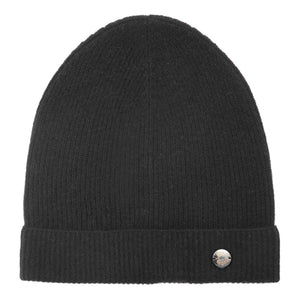 HUE SOLID CASHMERE BEANIE | BLACK BETA STUDIOS