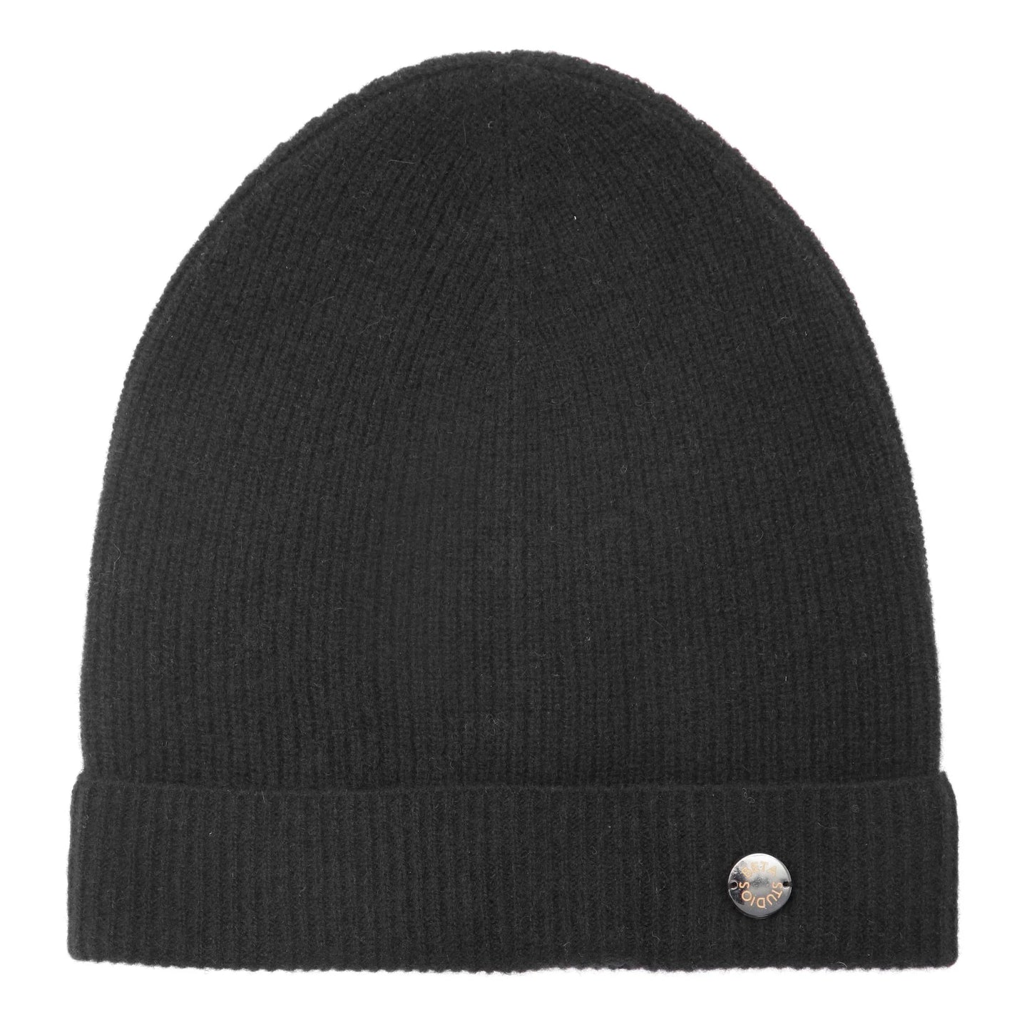 HUE SOLID CASHMERE BEANIE | BLACK BETA STUDIOS