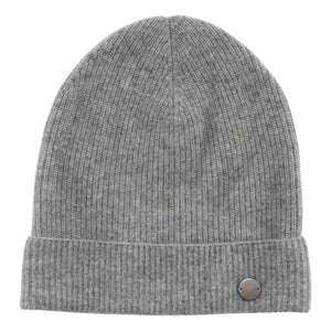 HUE SOLID CASHMERE BEANIE | GREY MELANGE BETA STUDIOS